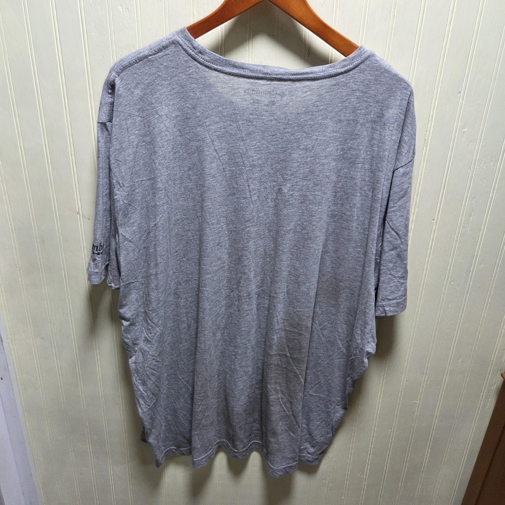 Columbia Shirt Mens 2XL Gray Dog Logo Graphic Tee Short Sleeve Tagless - Picture 3 of 7